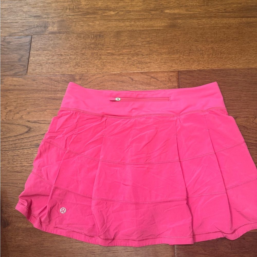 Lululemon pink pace rival skirt size 6 Tall - Picture 2 of 4